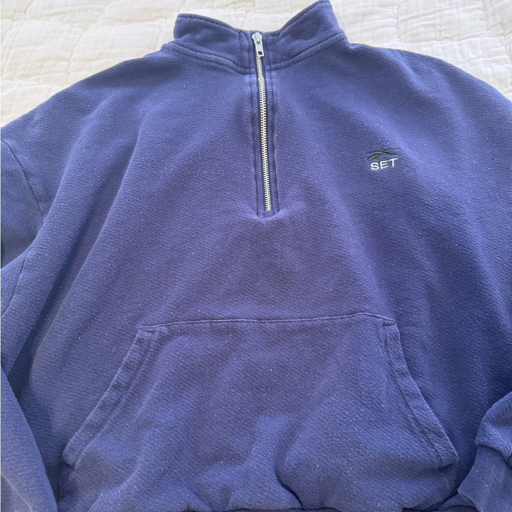 Set x Reebok collab 1/4 zip and bike shorts - Picture 5 of 5